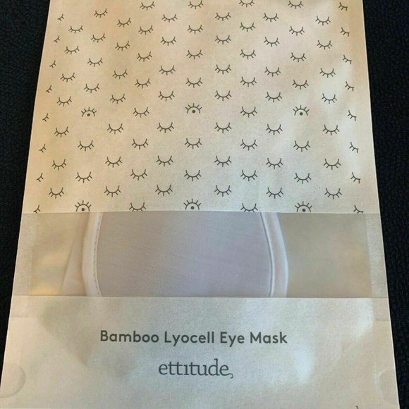 (2)Ettitude Bamboo Lyocell Sleep Mask - Feather Wh - Picture 1 of 2